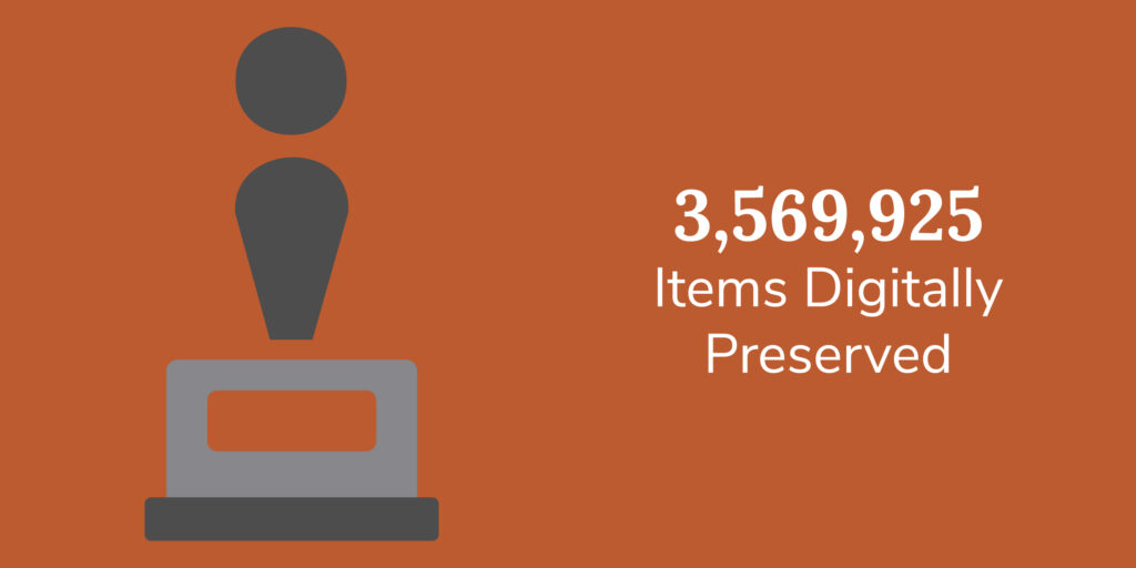 3,569,925 Items Digitally Preserved